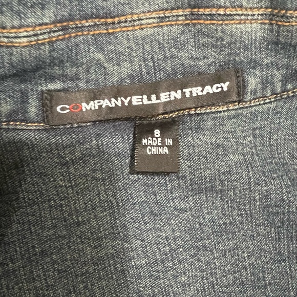 Ellen Tracy Blue Jean Jacket Classic Design - Picture 12 of 13